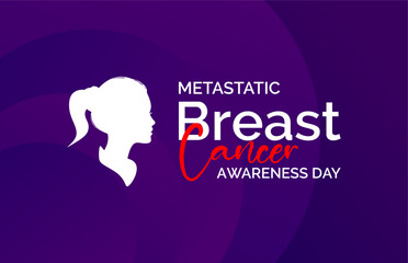 Metastatic Breast Cancer Awareness Day. Holiday concept. Template for background, banner, card, poster, t-shirt with text inscription