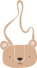 Baby boho clothes, abstract boho bag, cute minimal bag for children, vector baby bag, abstract element for kids