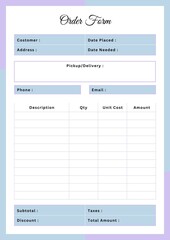 Order Form