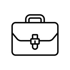briefcase icon vector design template in white background