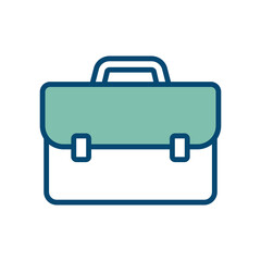 briefcase icon vector design template in white background