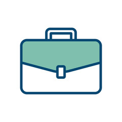 briefcase icon vector design template in white background