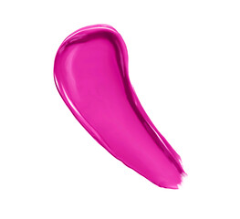 Pink lipstick texture
 on white background