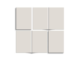 Open magazine with cover mockup