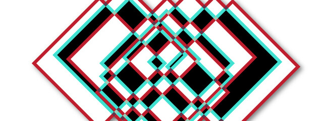 Abstract modern colorful geometric overlapping square pattern, design of technology background with shadow. Vector illustration. You can use for add, poster, template, banner, wallpaper.