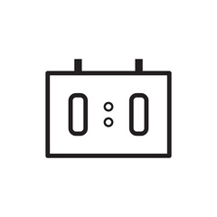 Score Board Icon Vector Illustration Flat Design