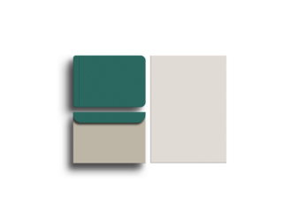 Elegant letterhead with envelope stationery mockup