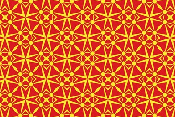 Geometric pattern in the colors of the national flag of North Macedonia. The colors of North Macedonia.