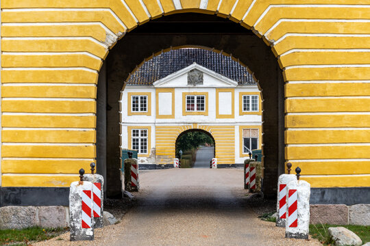 Svendborg, Denmark  The entrance arch to the grounds of the Valdermars castle.