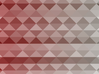 Dark red color. Halftone triangles, stylized geometric pattern and background. Abstract mosaic, illustration.