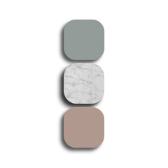 Square die cut business card mockup