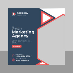 Digital marketing agency social media banner template