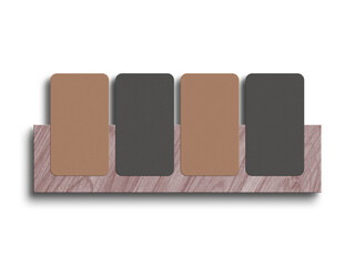Black business card mockup