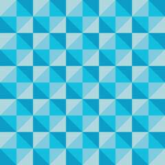 Blue color square background and pattern