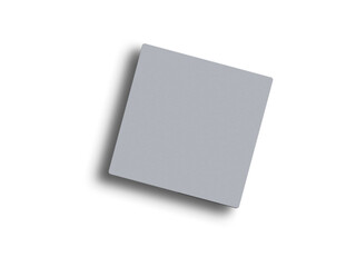 Square business card mockup