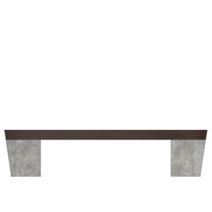 3d rendering illustration of an oval bench