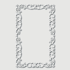 Frame, in the style of an ornament, Vector illustration eps 10, Art.