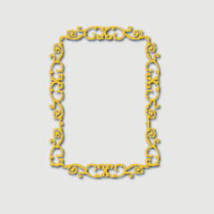 Frame, in the style of an ornament, Vector illustration eps 10, Art.