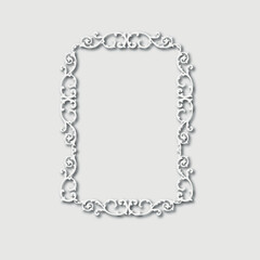 Frame, in the style of an ornament, Vector illustration eps 10, Art.