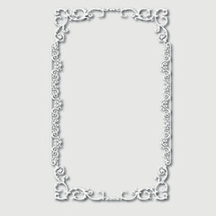 Frame, in the style of an ornament, Vector illustration eps 10, Art.