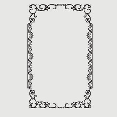 Frame, in the style of an ornament, Vector illustration eps 10, Art.