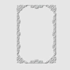 Frame, in the style of an ornament, Vector illustration eps 10, Art.