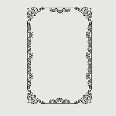 Frame, in the style of an ornament, Vector illustration eps 10, Art.