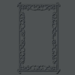 Frame, in the style of an ornament, Vector illustration eps 10, Art.