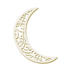 ornamental crescent moon