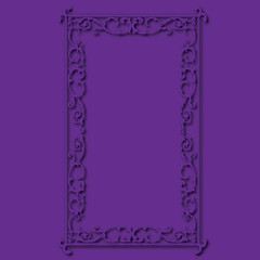 Frame, in the style of an ornament, Vector illustration eps 10, Art.