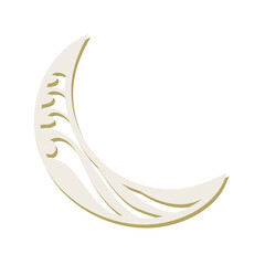 ornamental crescent moon