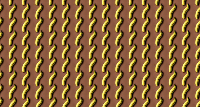 Banana pattern, can be used as a wallpaper texture 