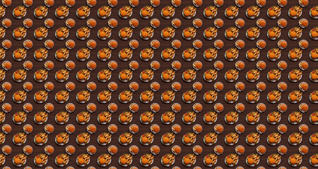 Burger with fries pattern, can be used as a wallpaper texture 