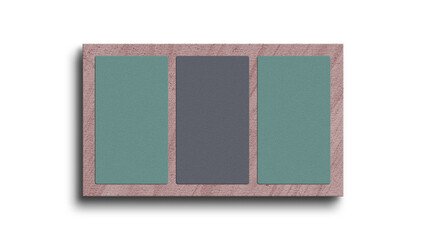 Fototapeta premium Vertical business card mockup