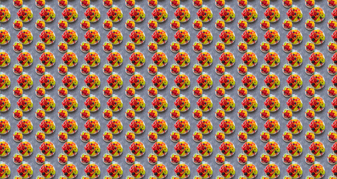 Fruit salad pattern, can be used as a wallpaper texture 