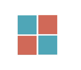 Square business card mockup