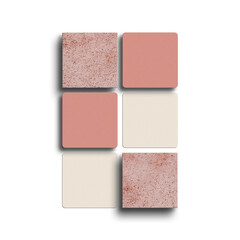 Minimal square business card mockup