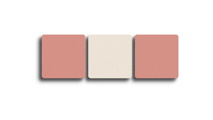 Minimal square business card mockup