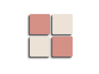 Minimal square business card mockup