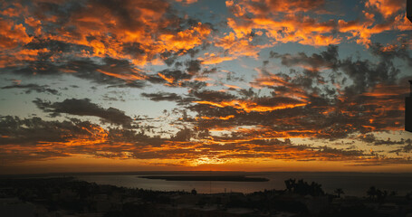 Fototapeta na wymiar Sunset in La Paz, Baja California, Mexico