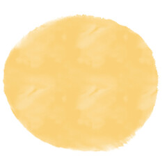 Abstract watercolor yellow round shape illustration