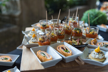 Verrines et bouchées de cocktail - Traiteur