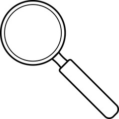 Search symbol - magnifying glass icon - png 