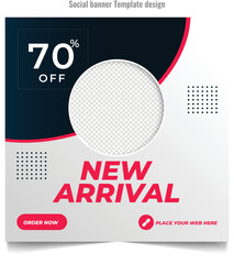 New arrival social media post banner 