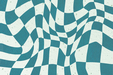 Сhess board retro groovy hippie background.	