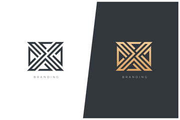 X Letter Logo Vector Trademark. Universal X Logotype Brand
