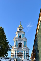 the high bell tower of the Orthodox church