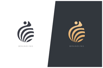 Abstract Logomark Vector Logo Concept