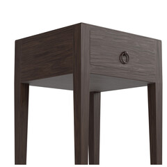 3d rendering illustration of a one drawer bedside table