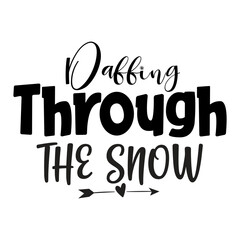 Dabbing Through the Snow SVG